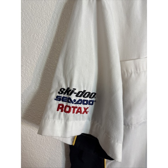 Women's Can Am Ski Doo BRP Sea Doo Rotax White Extra Large Mechanics Shirt‎ - Picture 3 of 12